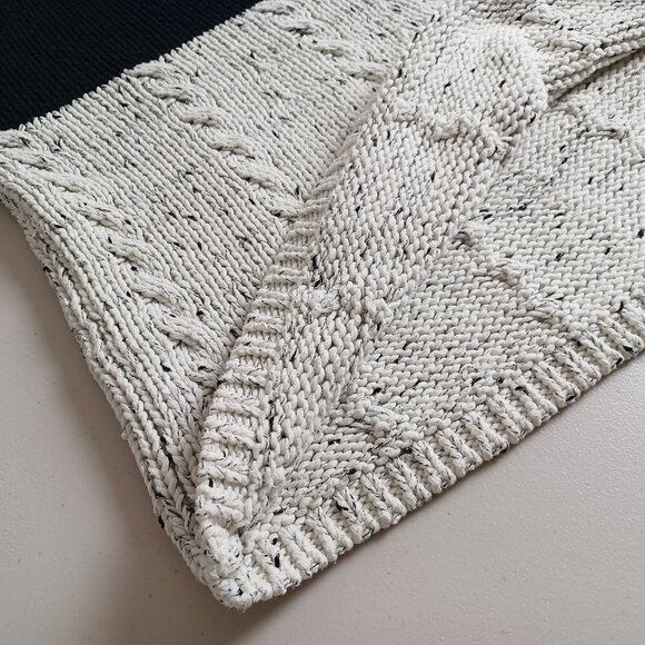 Oui Two-tone Textured Knit Sweater - Picture 6 of 15